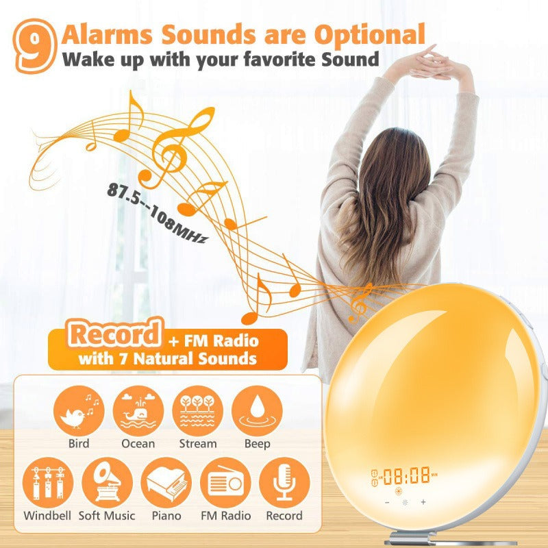 FM radio smart alarm clock