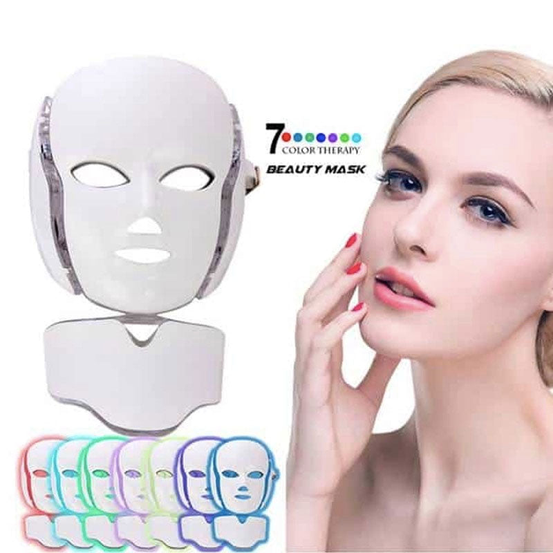 7 Colour Photon LED Facial + Neck Mask