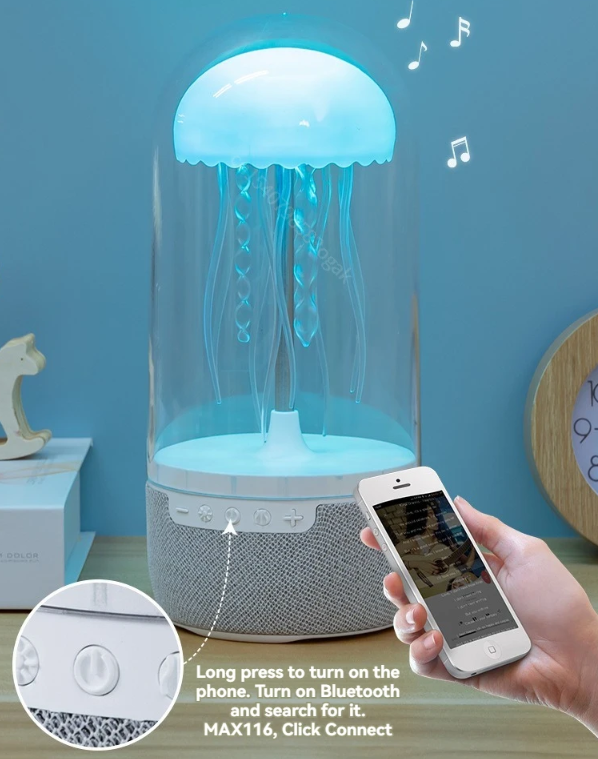 Colorful Jellyfish Lamp Bluetooth Speaker